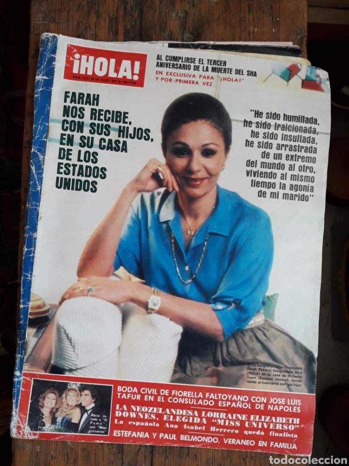 Collectionnisme de Magazine &iexcl;Hola!: Revista Hola 2031 1983 Farah Diba Publicidad Opel Renault Zanussi ...