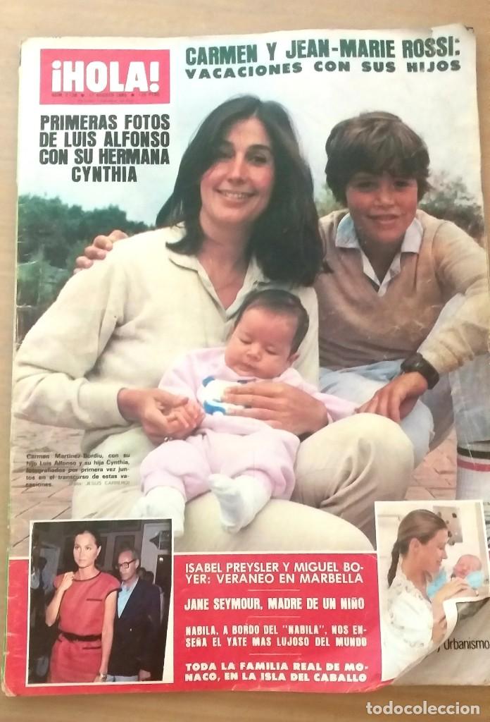 Colecionismo da Revista &iexcl;Hola!: Revista HOLA n&deg;2138. 1985. Carmen Rossi. Isabel Presley - GIUSSEPPE