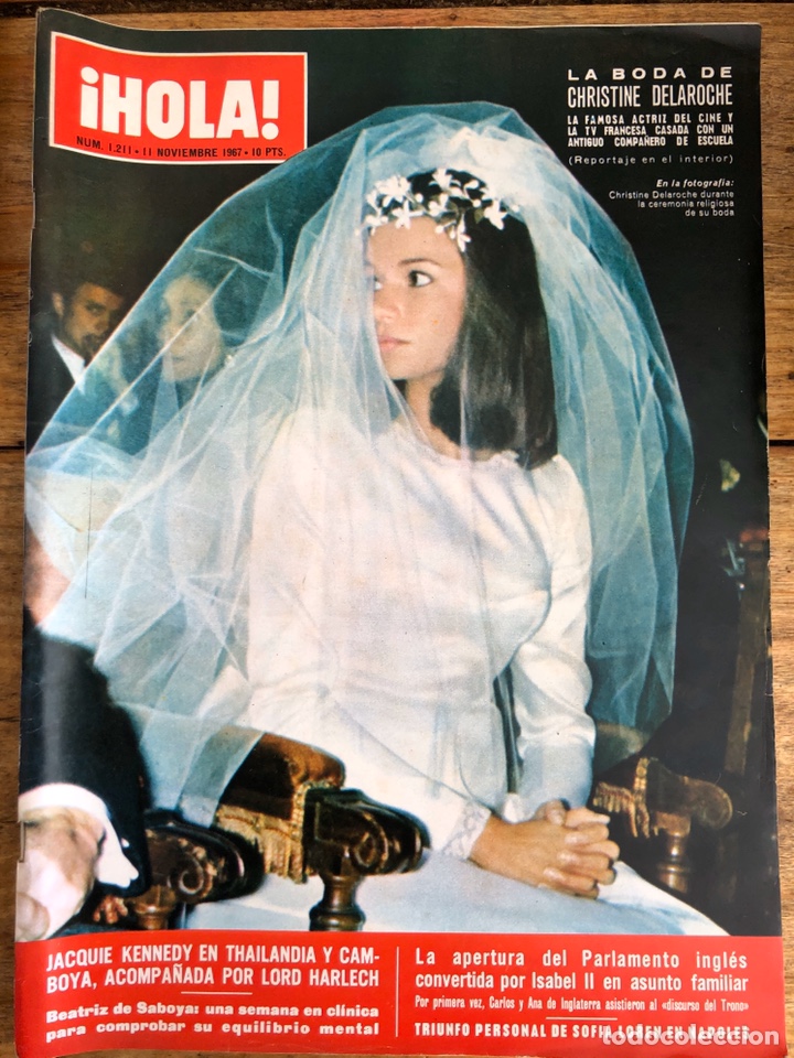 Coleccionismo de Revista Hola: REVISTA HOLA, 11 NOVIEMBRE 1967, N&ordm; 1211, CRISTINE DELAROCHE,SOFIA LOREN, JACKY KENNEDY.