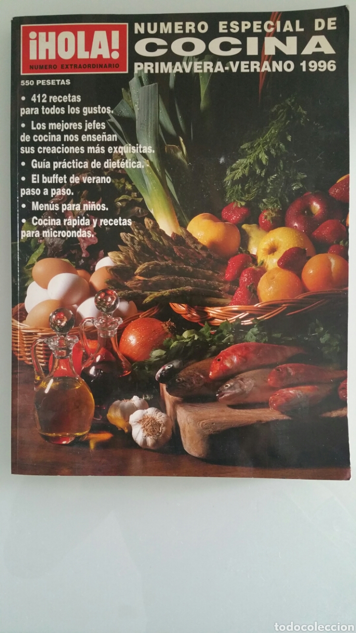 Coleccionismo de Revista Hola: Revista, &iexcl;HOLA! , (n&uacute;mero extraordinario ). N&uacute;mero especial de cocina, primavera -verano 1996.