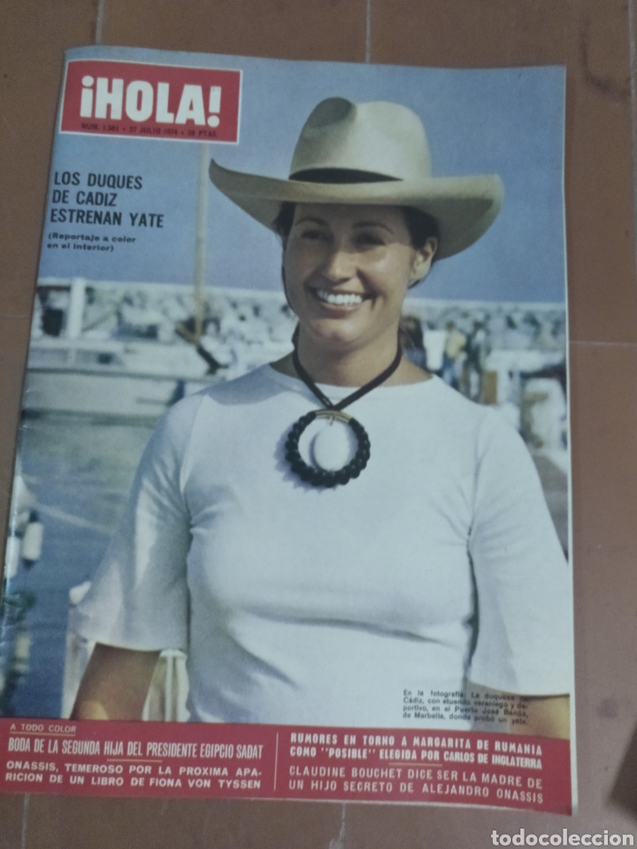 Sammeln von Zeitschriften &iexcl;Hola!: Hola num 1561, 27 julio 74.Duques de Cadiz
