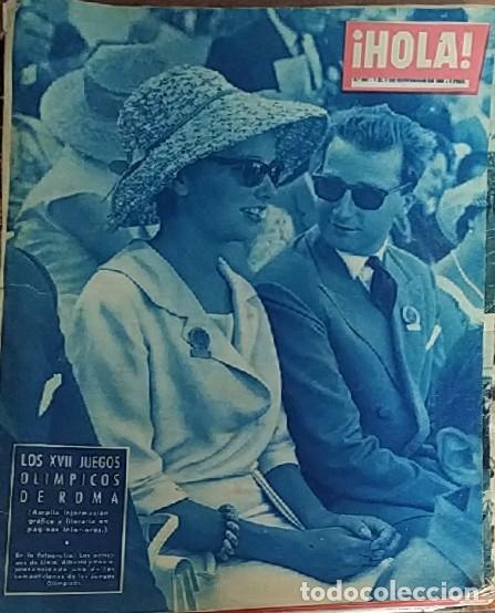 Coleccionismo de Revista Hola: HOLA N&ordm; 836 SEPTIEMBRE 1960. JUEGOS OL&Iacute;MPICOS ROMA.CHARLTON HESTON, BRANDO PAOLA DE BELGICA,MARILYN,