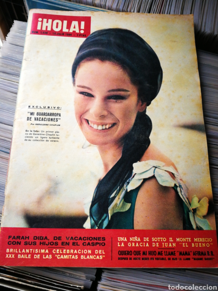Coleccionismo de Revista Hola: REVISTA HOLA!- GERALDINE CHAPLIN, N&deg;1038,1964.