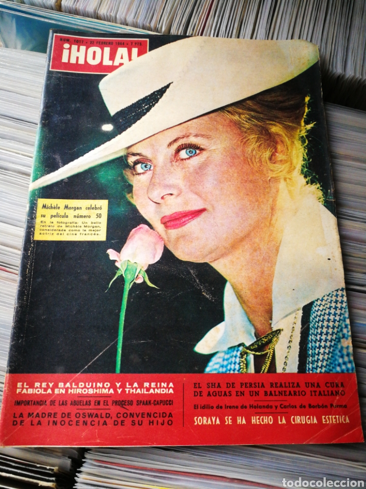 Coleccionismo de Revista Hola: REVISTA HOLA!- MICHELE MORGAN, N&deg;1017,1964.