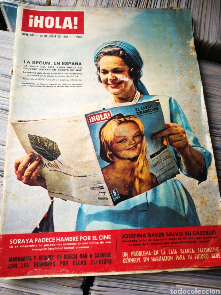 Coleccionismo de Revista Hola: REVISTA HOLA!- LA BEGUM EN ESPA&Ntilde;A, N&deg;985,1963.