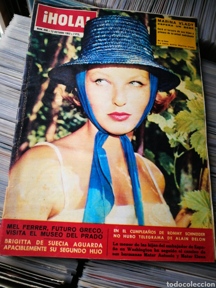 Coleccionismo de Revista Hola: REVISTA HOLA!- MARINA VLADY, N&deg;998,1963.