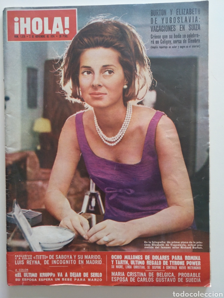 Sammeln von Zeitschriften &iexcl;Hola!: Hola num 1575 2 noviembre 1974