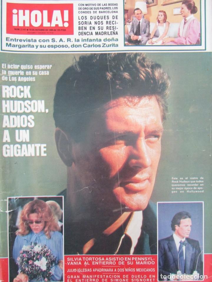 recorte revista hola nº 2147 1985 rock hudson p - Compra venta en  todocoleccion