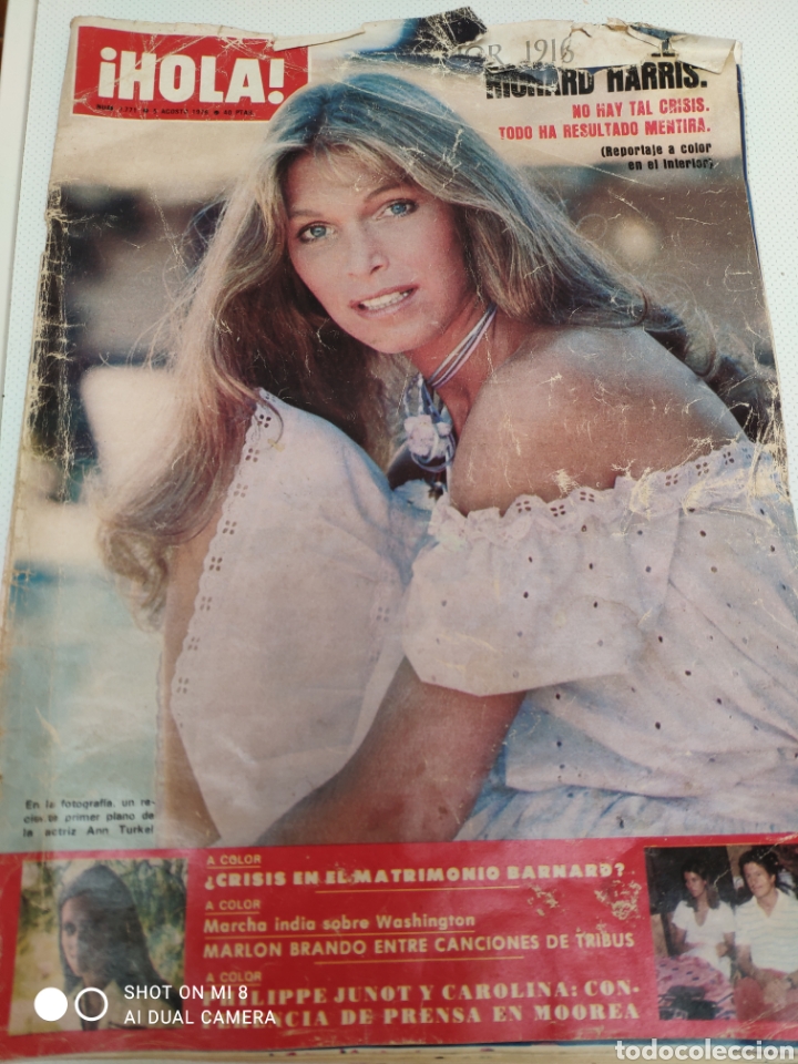 Collectionnisme de Magazine &iexcl;Hola!: Ann Turkel Richard Harris Tony Perkins Carolina de M&oacute;naco Ana de Inglaterra