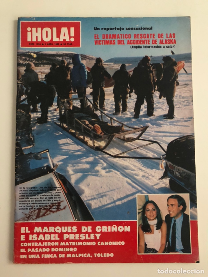 Coleccionismo de Revista Hola: Revista Hola num 1858 1980 marques gri&ntilde;on Isabel Presley Rodriguez de la Fuente