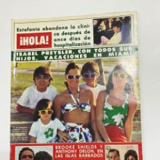 Coleccionismo de Revista Hola: ¡HOLA! Nº 2121. ABRIL 1985. ISABEL PREYSLER CON TODOS SUS HIJOS, VACACIONES EN MIAMI.. Lote 230337040