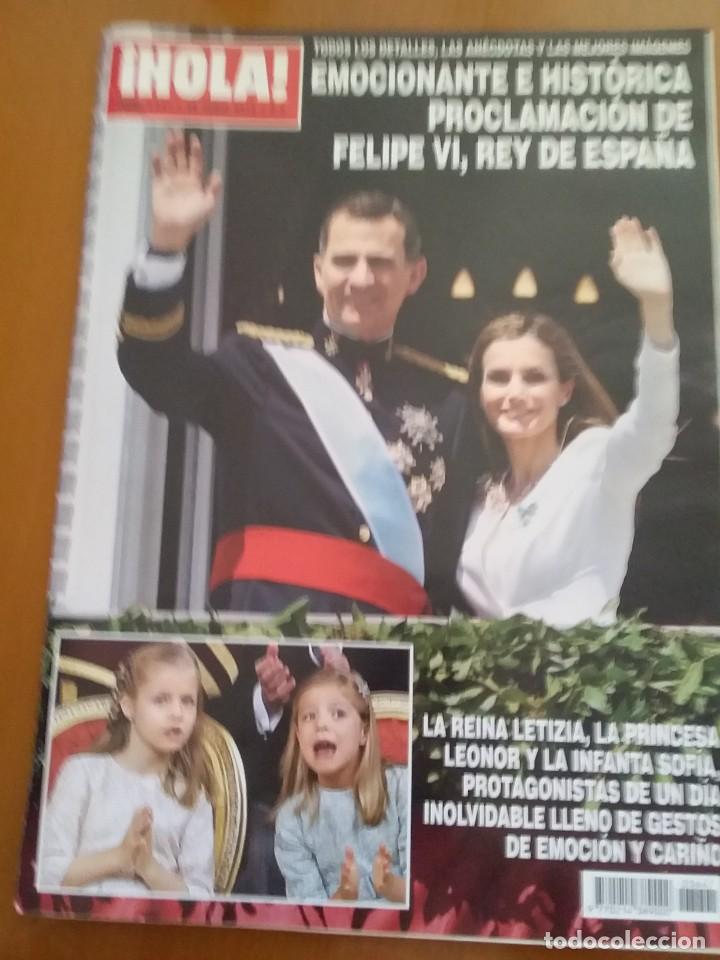 Collectionnisme de Magazine &iexcl;Hola!: REVISTA HOLA DE LA PROCLAMACI&Oacute;N DE FELIPE VI COMO REY DE ESPA&Ntilde;A.Fecha 25/06/2014 n&ordm; 3647