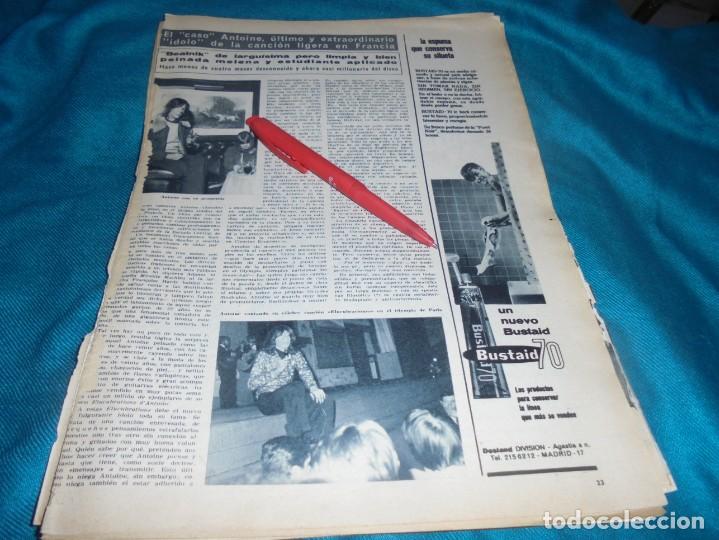 Collectionnisme de Magazine &iexcl;Hola!: RECORTE : EL CANTANTE FRANCES ANTOINE. HOLA, MAYO 1966(#)
