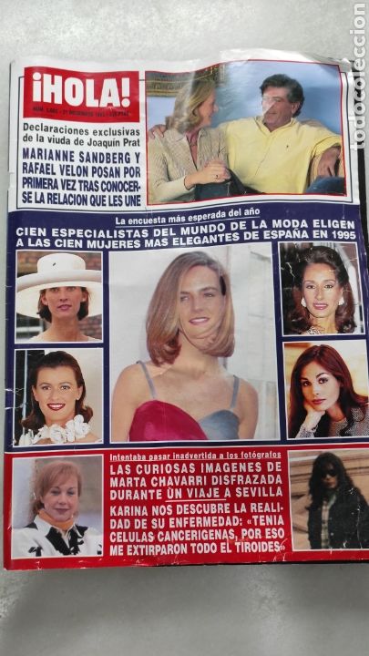 Coleccionismo de Revista Hola: Revista Hola num 2680 21 diciembre 1995