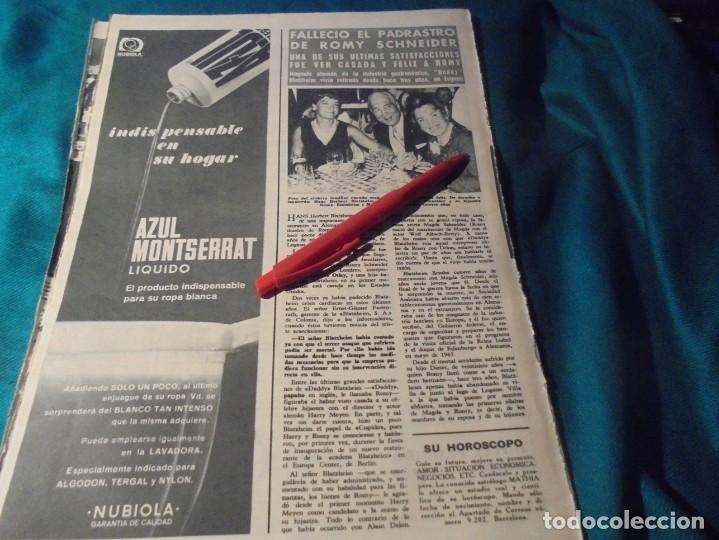 Sammeln von Zeitschriften &iexcl;Hola!: RECORTE : ROMY SCHEIDER, MUERE SU PADRASTRO. HOLA, MAYO 1968(#)