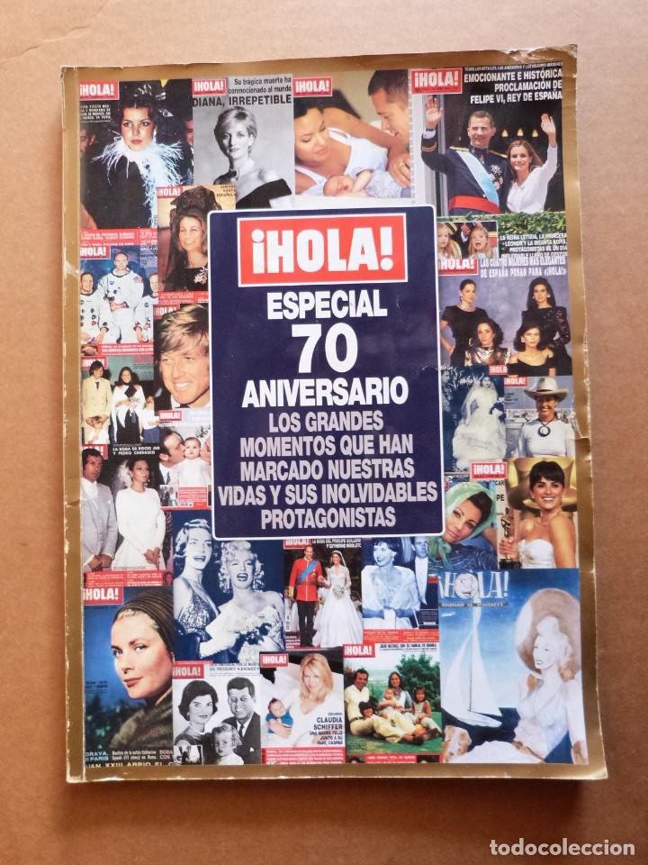 Collectionnisme de Magazine &iexcl;Hola!: Revista Hola Especial 70 Aniversario - Protagonistas y eventos a&ntilde;os 40 50 60 70 80 90 2000