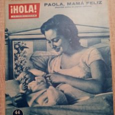 Coleccionismo de Revista Hola: HOLA 818 AÑO.1960.PAOLA DE BELGICA.SORAYA.GRACE Y RAINIERO.PRINCESA MARGARITA..CINE ETC... Lote 248078525