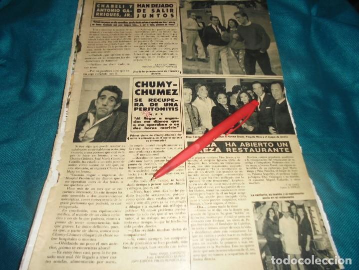 Collezionismo di Rivista &iexcl;Hola!: RECORTE : ELSA BAEZA ABRE RESTAURANTE. CHUMY-CHUMEZ. HOLA, FBRO 1986(#)