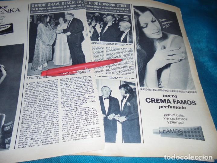 Collezionismo di Rivista &iexcl;Hola!: RECORTE : SANDIE SHAW, DESCALZA EN FIESTA 1&ordm; MINISTRO. HOLA, MARZO 1970 (#)