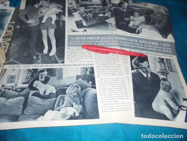 Collezionismo di Rivista &iexcl;Hola!: RECORTE : CHARLES AZNAVOUR Y SU FAMILIA. HOLA, MARZO 1970 (#)