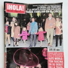 Coleccionismo de Revista Hola: ¡HOLA! N 3518 ENERO 2012 KATE MIDDLETON CAROLINA CEREZUELA LOS REYES. Lote 253488940