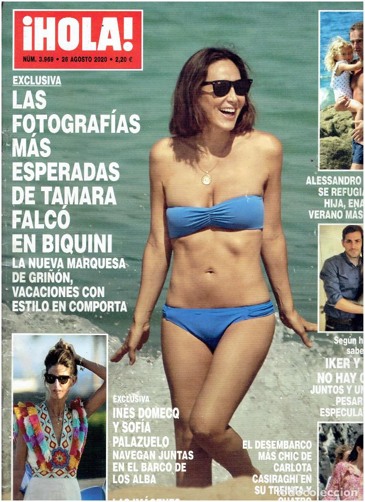 Collectionnisme de Magazine &iexcl;Hola!: REVISTA: &iexcl;HOLA!. N&ordm; 3969. TAMARA FALCO/ALESSANDRO LEQUIO, PUBLICIDAD/ 26/08/ 2020.