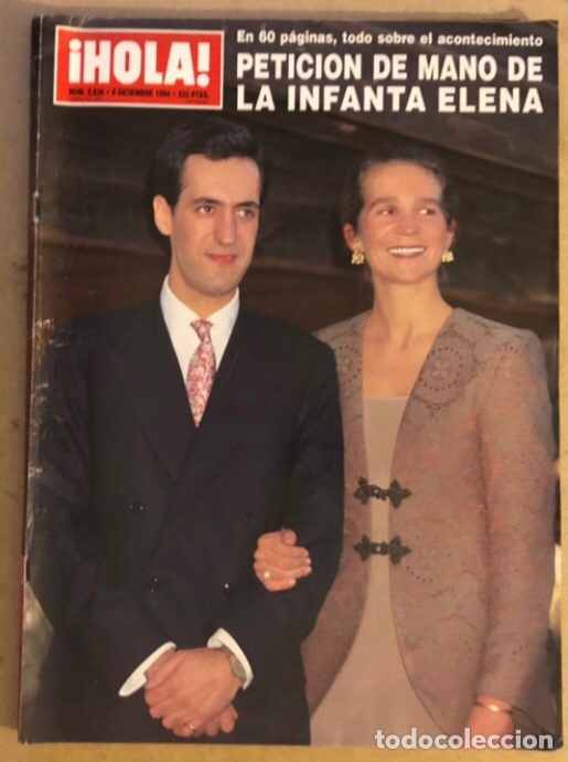 Coleccionismo de Revista Hola: &iexcl;HOLA! N&deg;2626 (DICIEMBRE, 1994). PEDIDA DE MANO DE LA INFANTA ELENA.