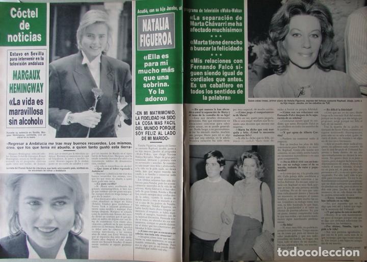 Coleccionismo de Revista Hola: RECORTE REVISTA HOLA N.&ordm; 2328 1989 MARGAUX HEMINGWAY, NATALIA FIGUEROA