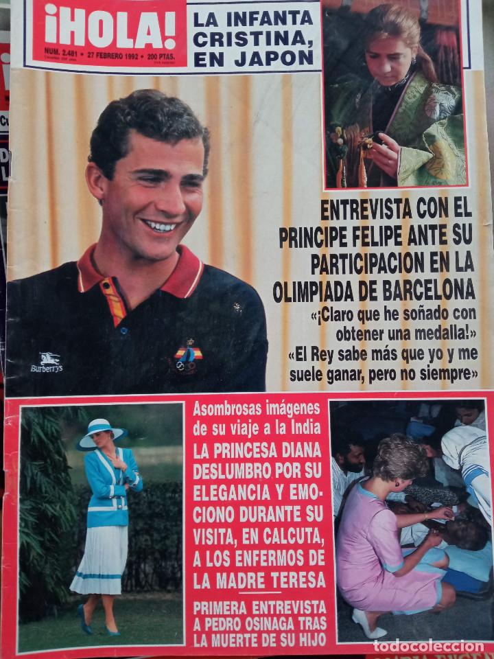 Collectionnisme de Magazine &iexcl;Hola!: REVISTA HOLA. 1992 ESPECIAL DIANA DE GALES EN LA INDIA. RAFA CAMINO, LARA FLYNN BOYLE, FARAH PAHLEVI