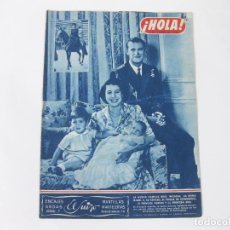 Coleccionismo de Revista Hola: REVISTA HOLA Nº 390 DE FEBRERO DE 1952. FAMILIA REAL INGLESA. Lote 257893620