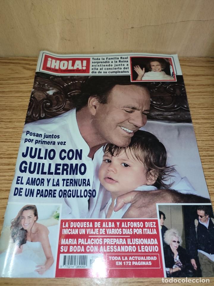 Coleccionismo de Revista Hola: HOLA: JULIO IGLESIAS, MIRANDA RIJNSBURGUER, MARIA PALACIOS