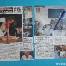 Coleccionismo de Revista Hola: INFANTA ELENA -MAESTRA EN MISMO COLEGIO QUE FUE ALUMNA - RECORTE 3 PAG - AÑO 1986. Lote 262643005