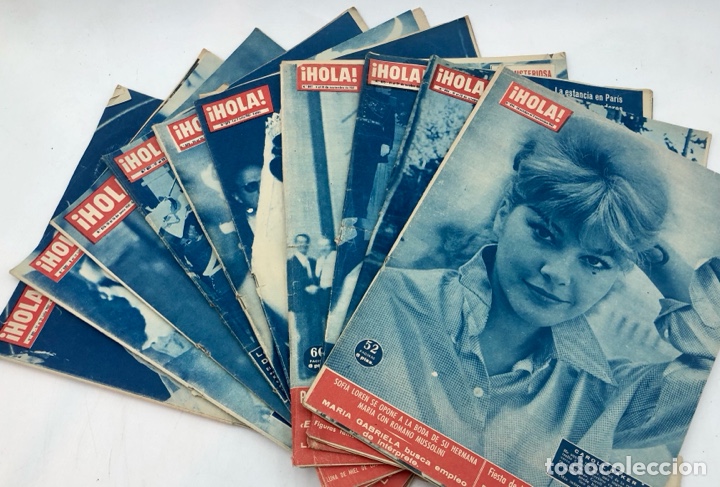 Collectionnisme de Magazine &iexcl;Hola!: Lote de 10 revistas HOLA de 1961