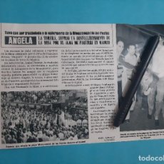 Coleccionismo de Revista Hola: ANGELA LA TORERA DESFALLECIMIENTO EN LA MISA DE PAQUIRRI - RECORTE -AÑO 1984
