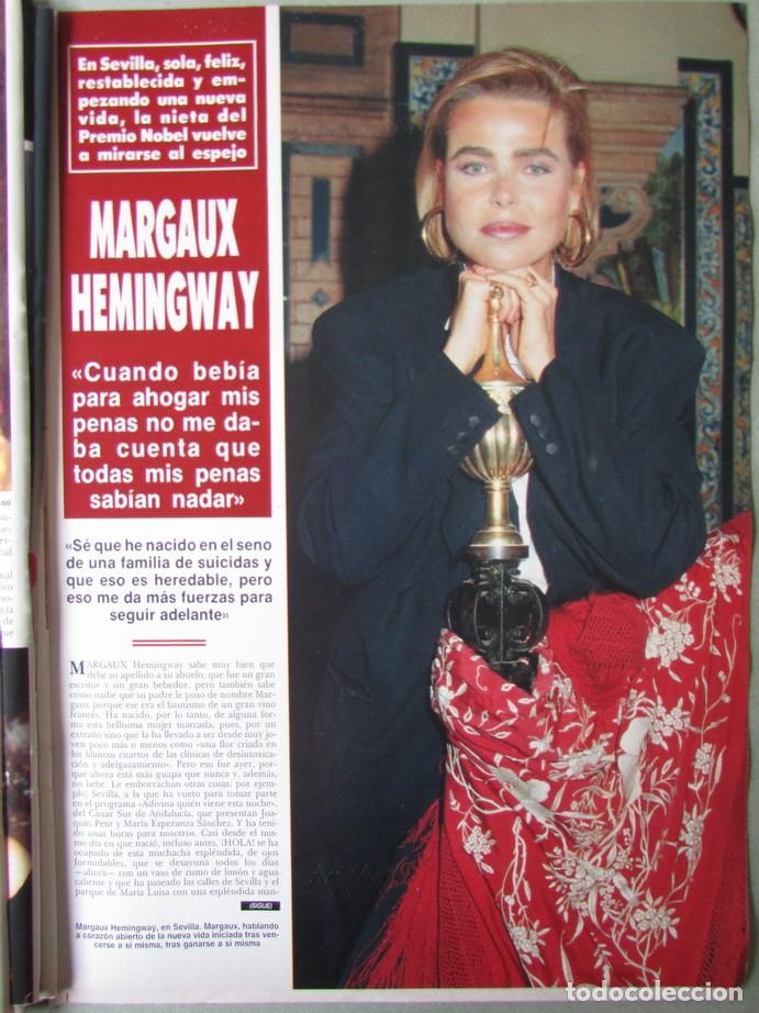 Coleccionismo de Revista Hola: RECORTE REVISTA HOLA N&ordm; 2329 1989 MARGAUX HEMINGWAY 7 PGS