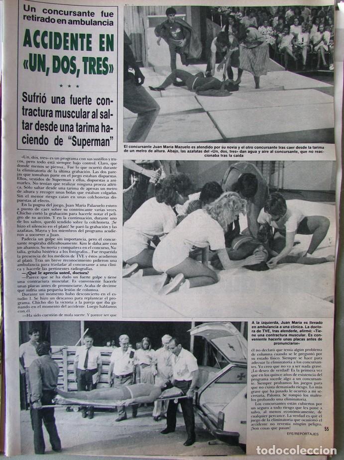 Coleccionismo de Revista Hola: RECORTE REVISTA HOLA N.&ordm; 2239 1987 UN, DOS, TRES...MILA XIMENEZ DE CISNEROS, ROCIO JURADO