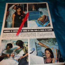 Collezionismo di Rivista ¡Hola!: RECORTE : MARISOL SE CONVIERTE EN FIGURA DE CERA. HOLA, OCTBRE 1971(#)