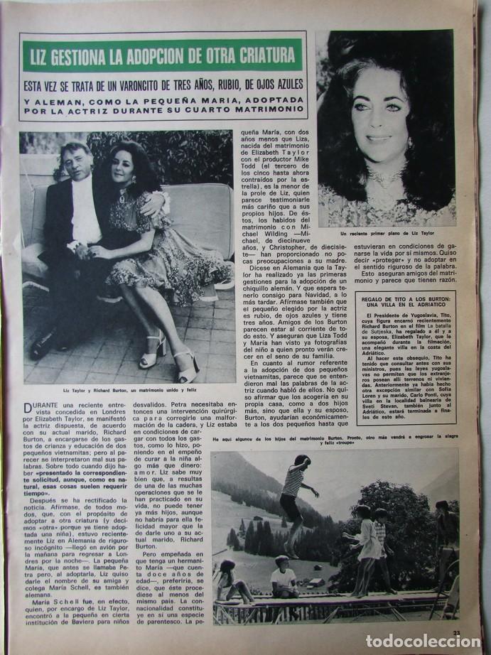 Coleccionismo de Revista Hola: RECORTE REVISTA HOLA N.&ordm; 1462 1972 NATALIE WOOD, ROBERT WAGNER, LIS TAYLOR