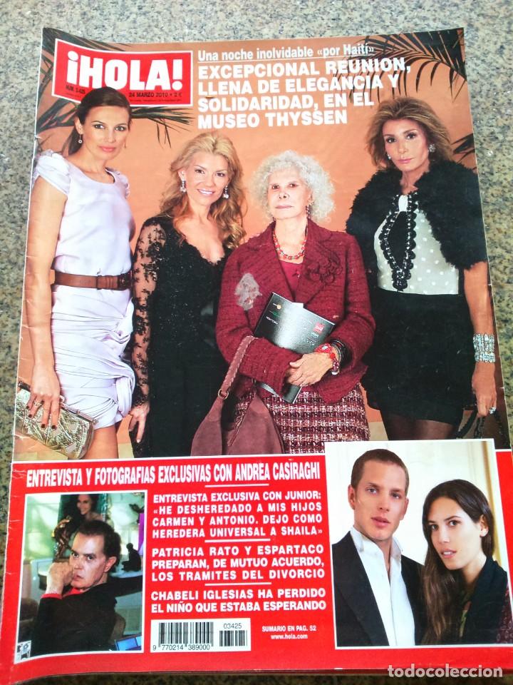 Sammeln von Zeitschriften &iexcl;Hola!: REVISTA HOLA - N&ordm; 3425 -- 24 DE MARZO 2010 -- REUNION EN EL MUSEO THYSSEN --