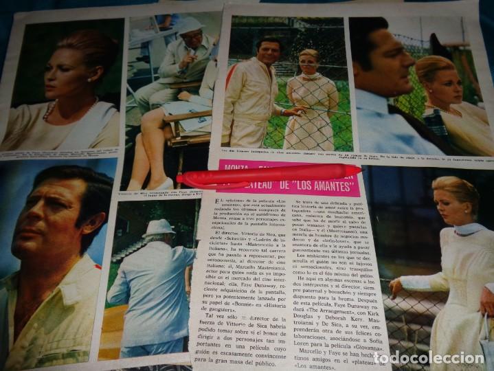 Colecionismo da Revista &iexcl;Hola!: RECORTE : MONZA : FAYE DUNAWAY Y MARCELO MASTROIANNI. HOLA, SPTMBRE 1968(#)