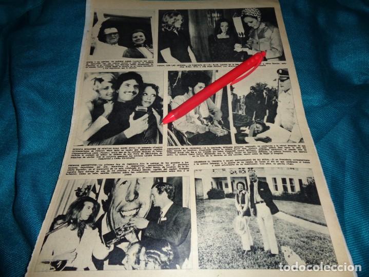 Colecionismo da Revista &iexcl;Hola!: RECORTE : FARAH, CON MISS FINLANDIA Y MISS SUECIA. HOLA, DCMBRE 1972(#)