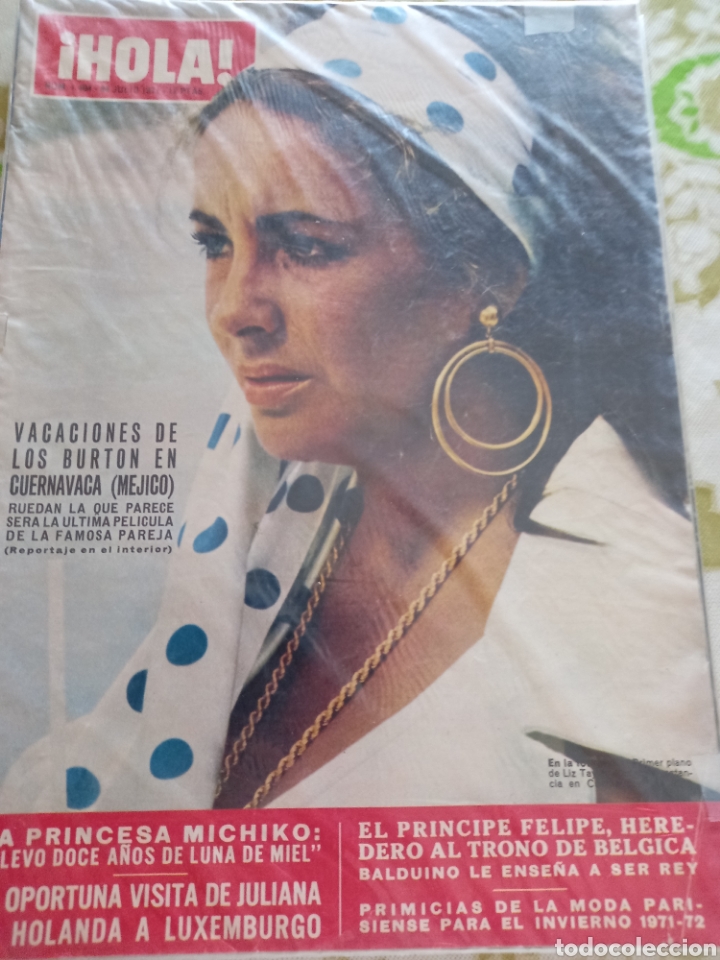 Coleccionismo de Revista Hola: Hola Elizabeth taylor 19721