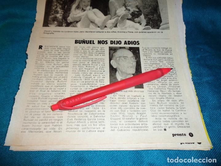 recorte : buñuel nos dijo adios. pronto, agto 1 - Compra venta en  todocoleccion