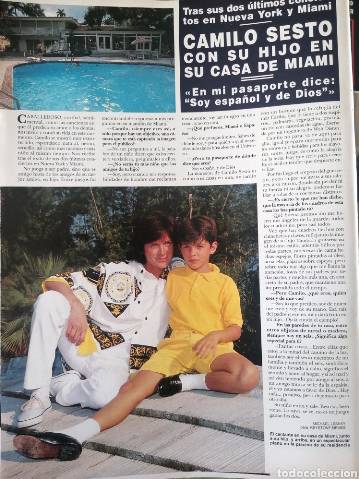 Sammeln von Zeitschriften &iexcl;Hola!: RECORTE REVISTA HOLA N&ordm; 2569 1993 CAMILO SESTO. EDDIE MURPHY Y NICOLE MITCHELL