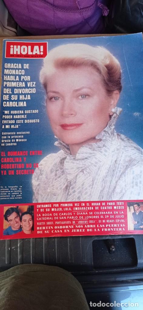 Collectionnisme de Magazine &iexcl;Hola!: REVISTA HOLA NUMERO 1908 . 21 MARZO 1981