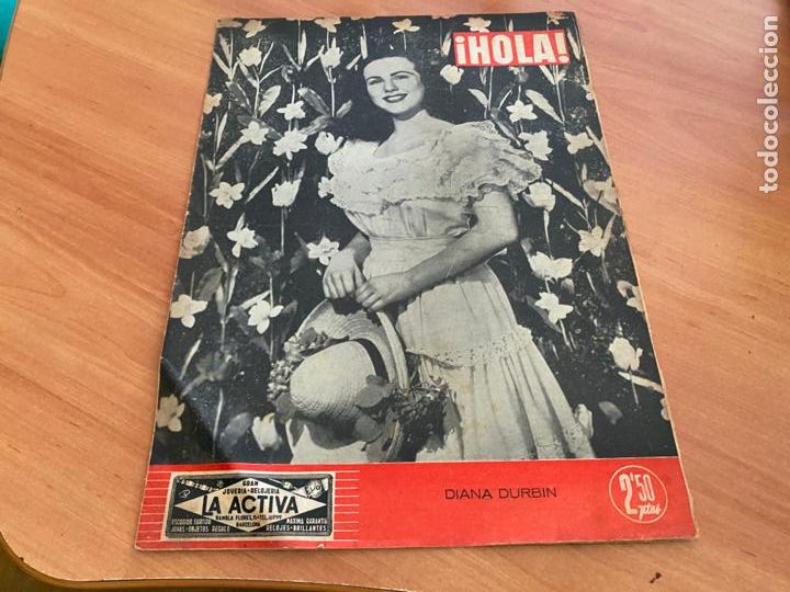 Coleccionismo de Revista Hola: HOLA N&ordm; 140, 3 MAYO 1947. PORTADA DIANA DURBIN. ENTRONACION VIRGEN MONTSERRAT. FIESTA FLOR (AB-3)