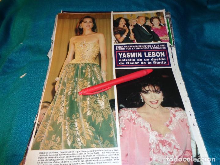 Coleccionismo de Revista Hola: RECORTE : YAMIN LEBON, DESFILE BENEFICO. SHAKIRA CAINE, EX MISS GUAYANA. HOLA, JUNIO 1992(#)