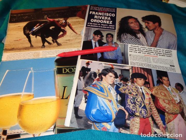 Colecionismo da Revista &iexcl;Hola!: RECORTE : GRAN SUSTO PARA FRANCISCO RIVERA ORDO&Ntilde;EZ. CARMEN ORDO&Ntilde;EZ. HOLA, JUNIO 1992(#)