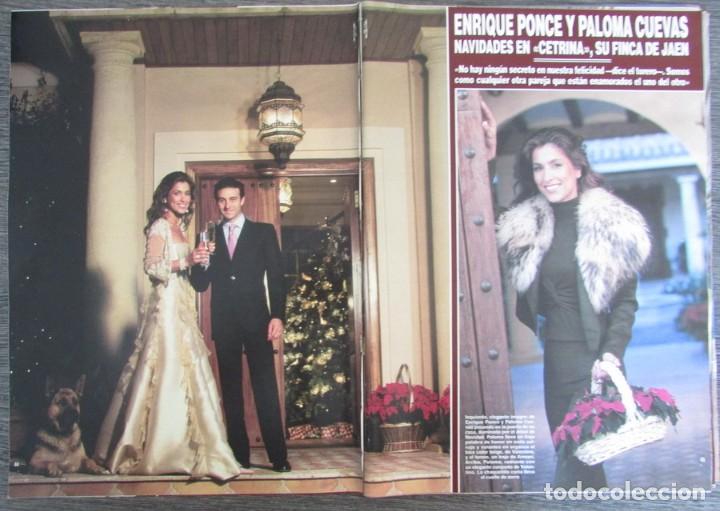 Coleccionismo de Revista Hola: RECORTE REVISTA HOLA N.&ordm; 2943 2001 ENRIQUE PONCE Y PALOMA CUEVAS 5 PGS