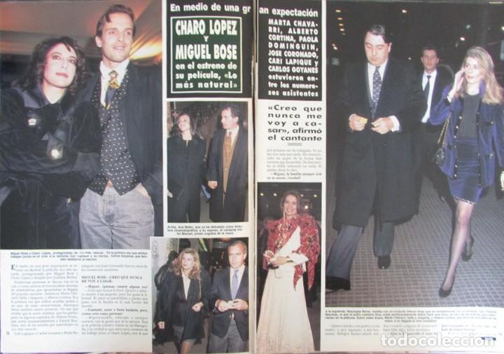 Coleccionismo de Revista Hola: RECORTE REVISTA HOLA N.&ordm; 2426 1991 MIGUEL BOS&Eacute; Y CHARO L&Oacute;PEZ 3 PGS